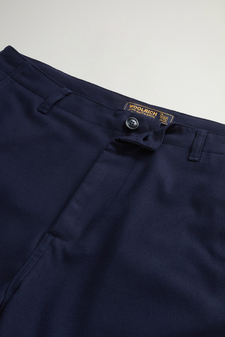 Chinohose aus Flanell aus einer recycelten Wollmischung Blau photo 2 | Woolrich