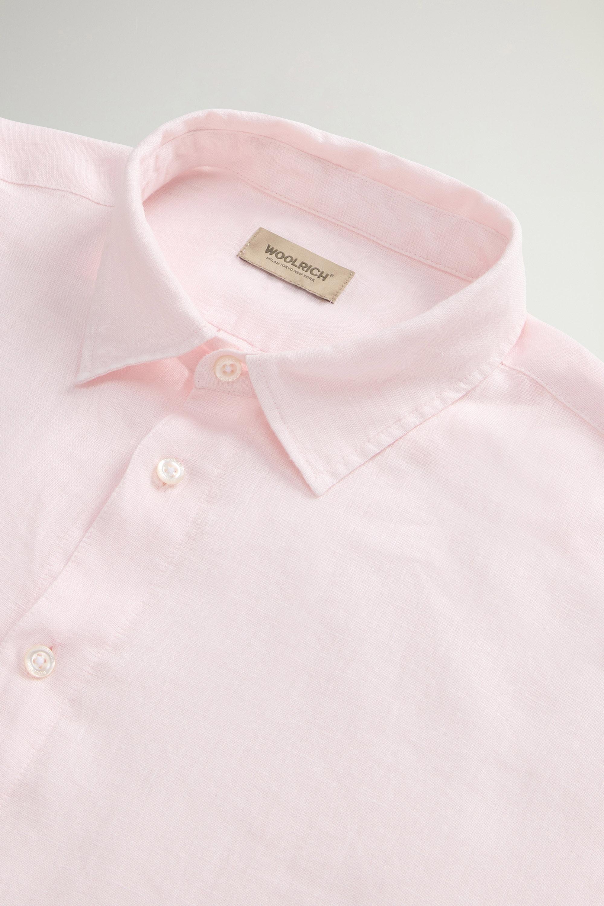 LINEN SHIRT Pink photo 6 | Woolrich