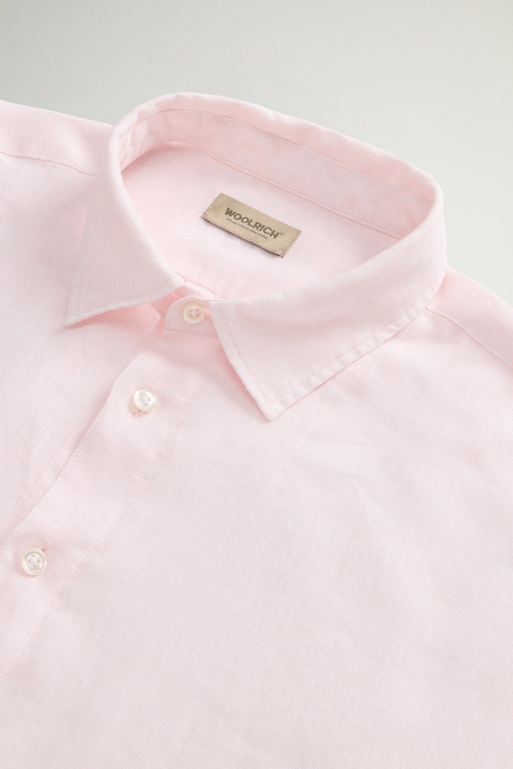 LINEN SHIRT Pink photo 6 | Woolrich