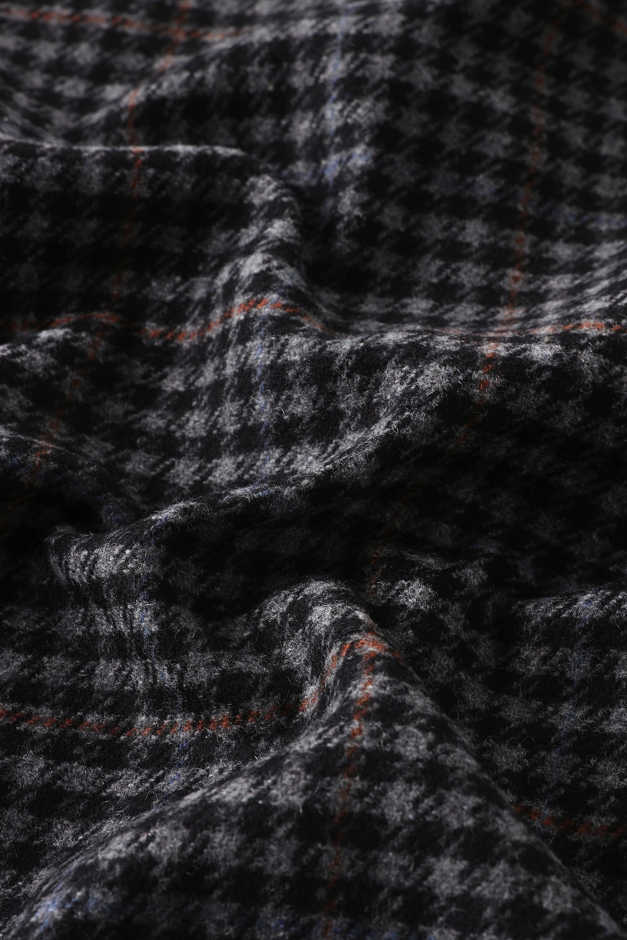 Wool Blend Trout Run Plaid Flannel Shirt Gray photo 4 | Woolrich