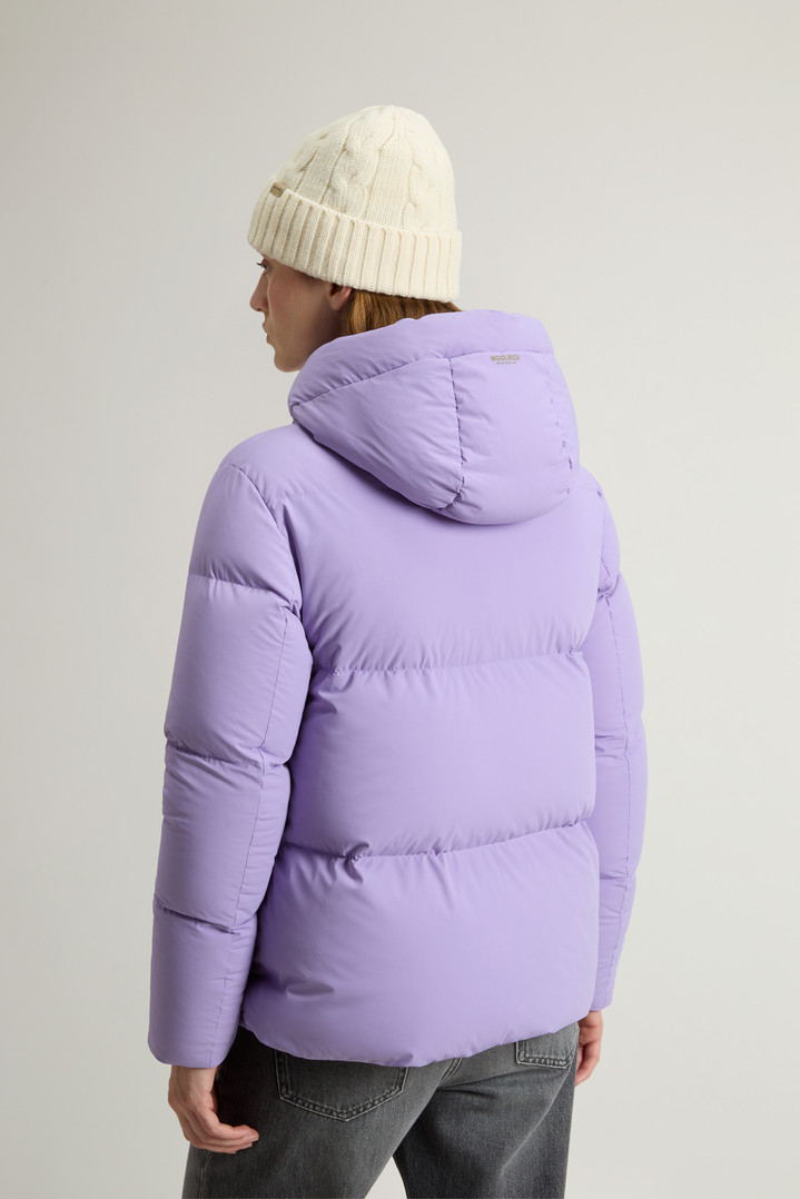 Cloud Down Jacket in Stretch Nylon with Matte Finish Purple photo 3 | Woolrich
