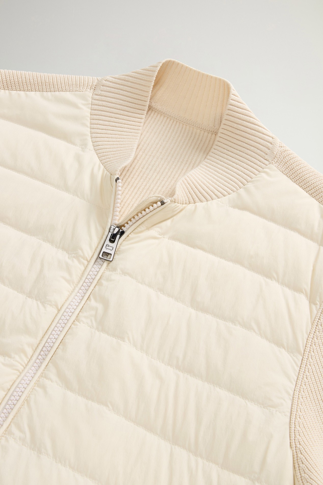 Hybrid Bomber Jacket in Nylon White photo 6 | Woolrich