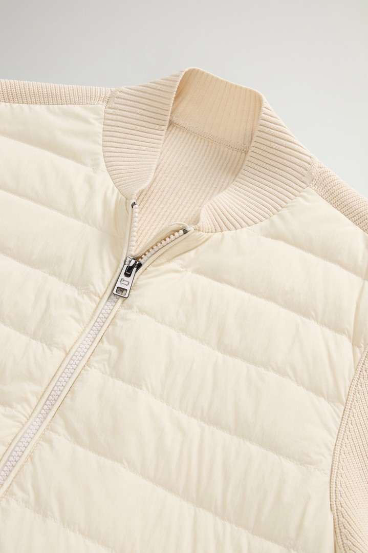 Hybrid Bomber Jacket in Nylon White photo 6 | Woolrich