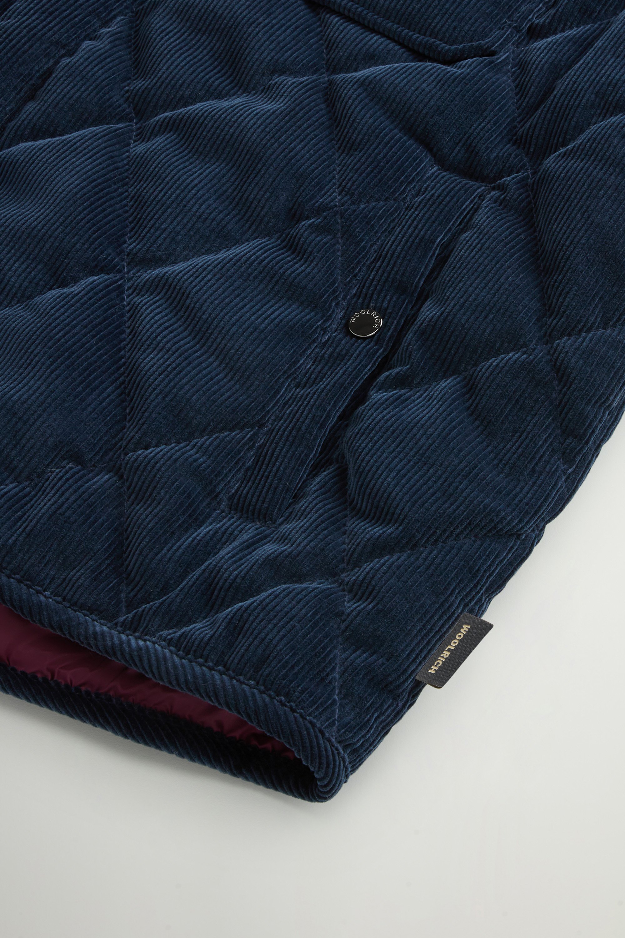 Corduroy Vest with Diamond Quilting Blue photo 7 | Woolrich
