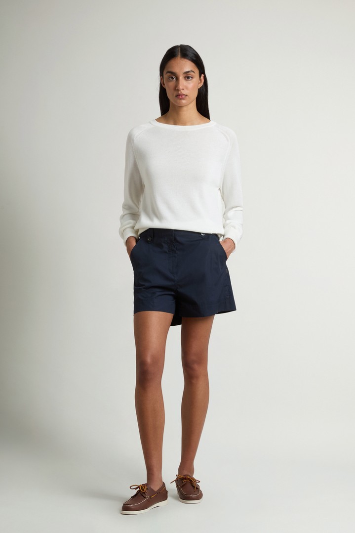 COTTON POPLIN SHORTS Blue photo 1 | Woolrich