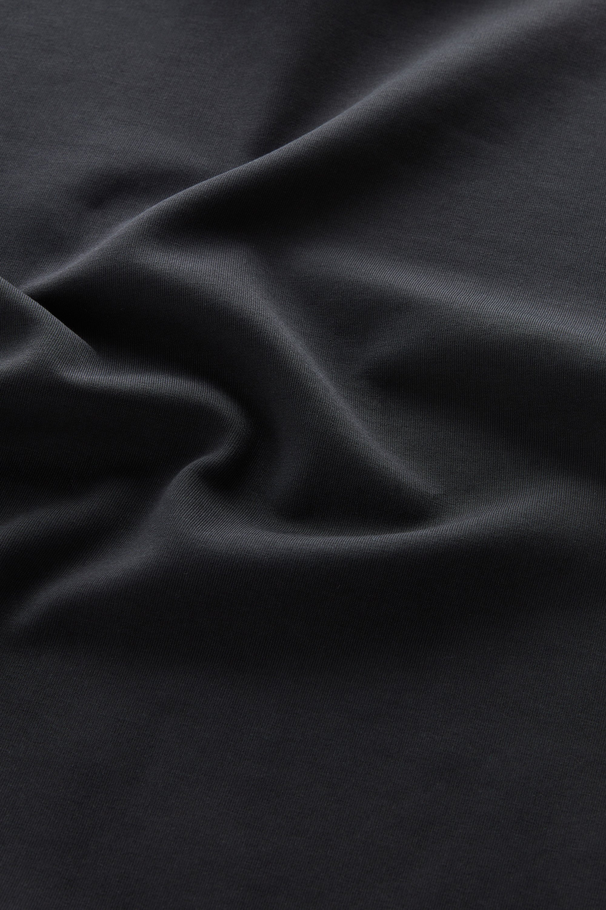 Crewneck in Mixed Cotton with Nylon Details Black photo 5 | Woolrich