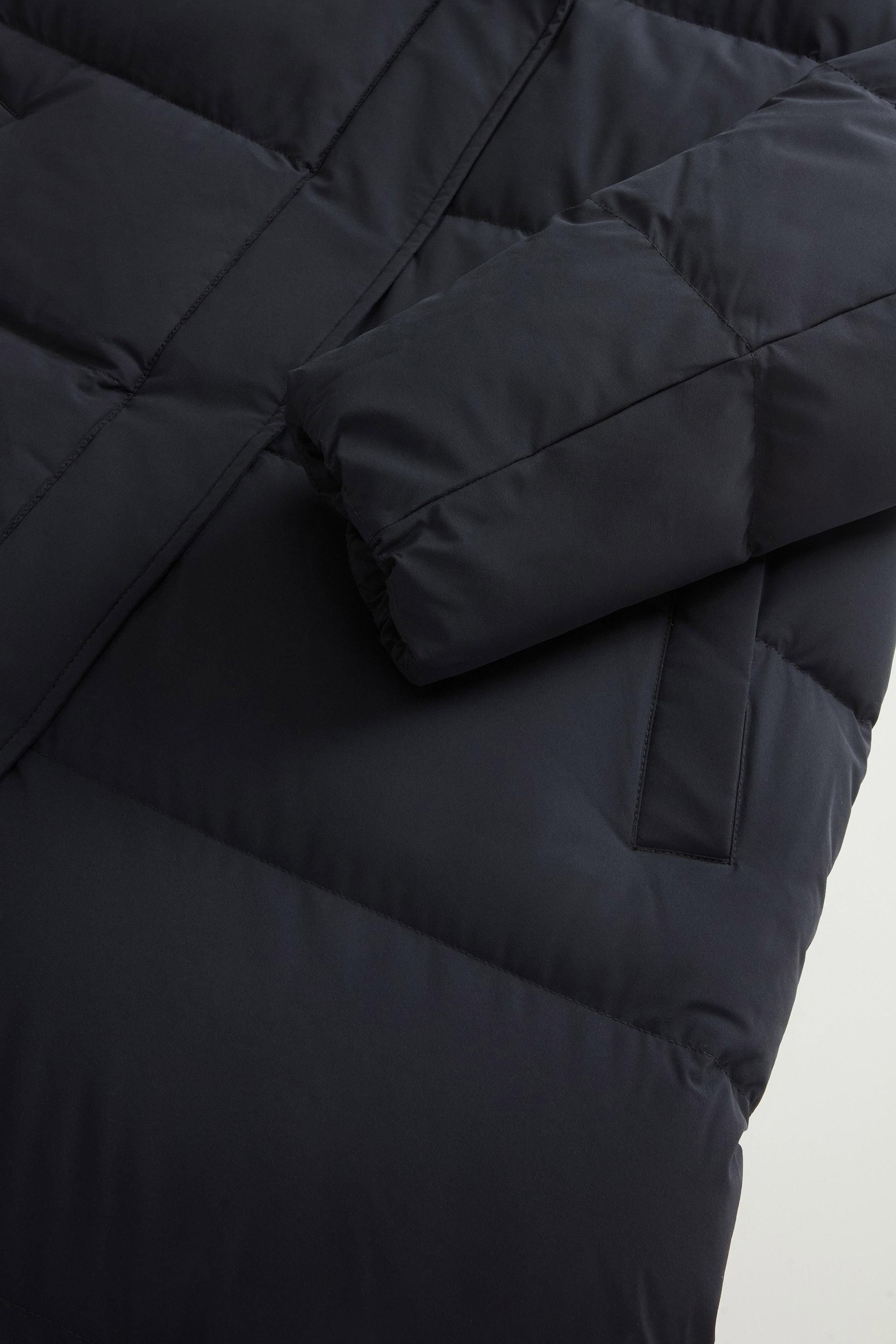 Madison Quilted Coat in Matte Stretch Nylon Black photo 7 | Woolrich