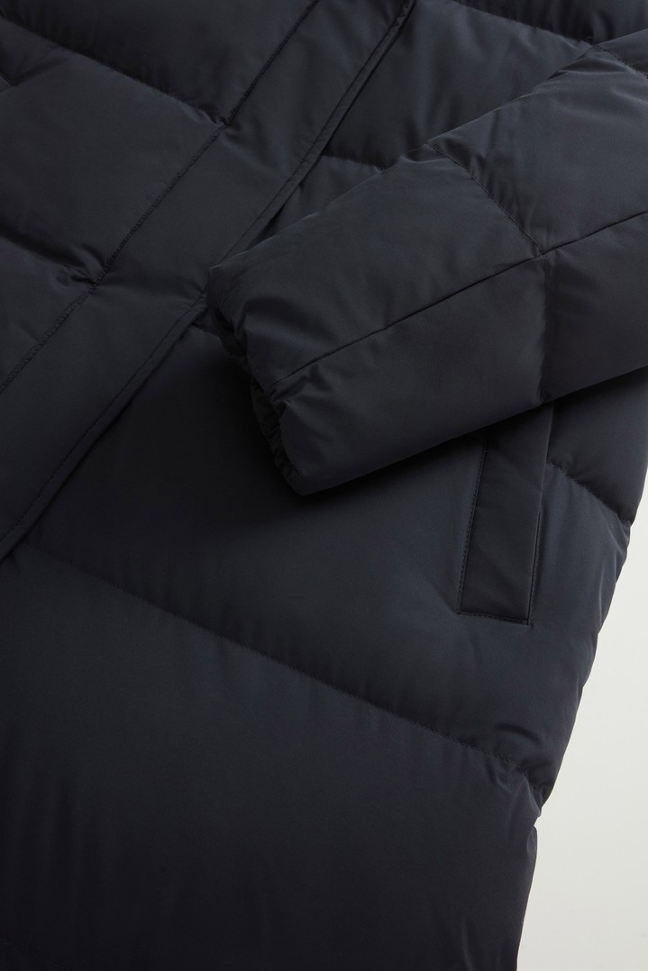 Madison Quilted Coat in Matte Stretch Nylon Black photo 7 | Woolrich
