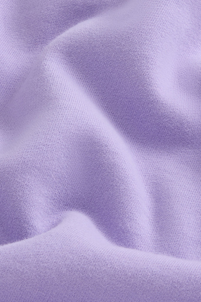 Crewneck Sweatshirt in Pure Cotton with Embroidered Logo Purple photo 6 | Woolrich