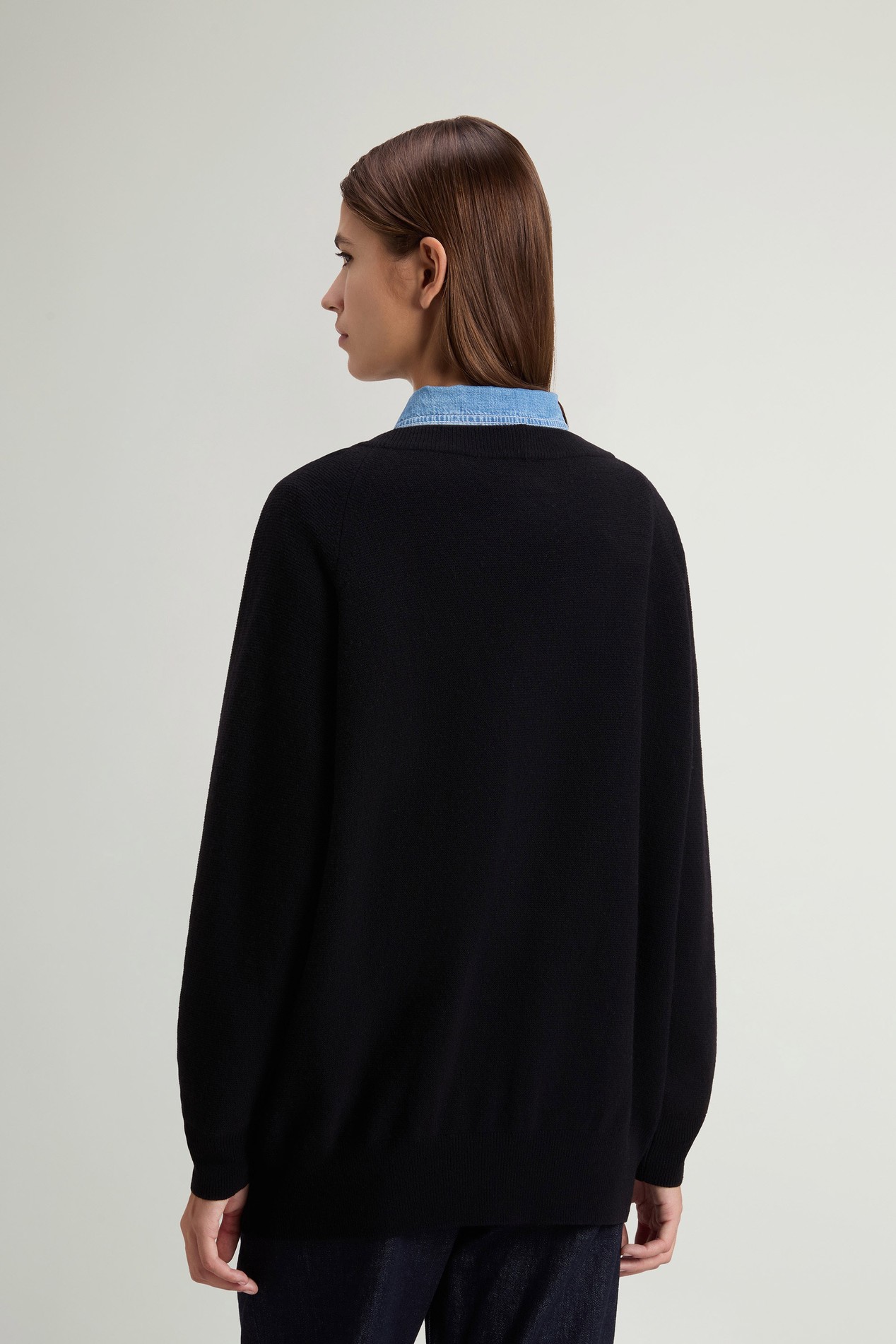 Sweater in Virgin Wool and Cashmere Black photo 3 | Woolrich