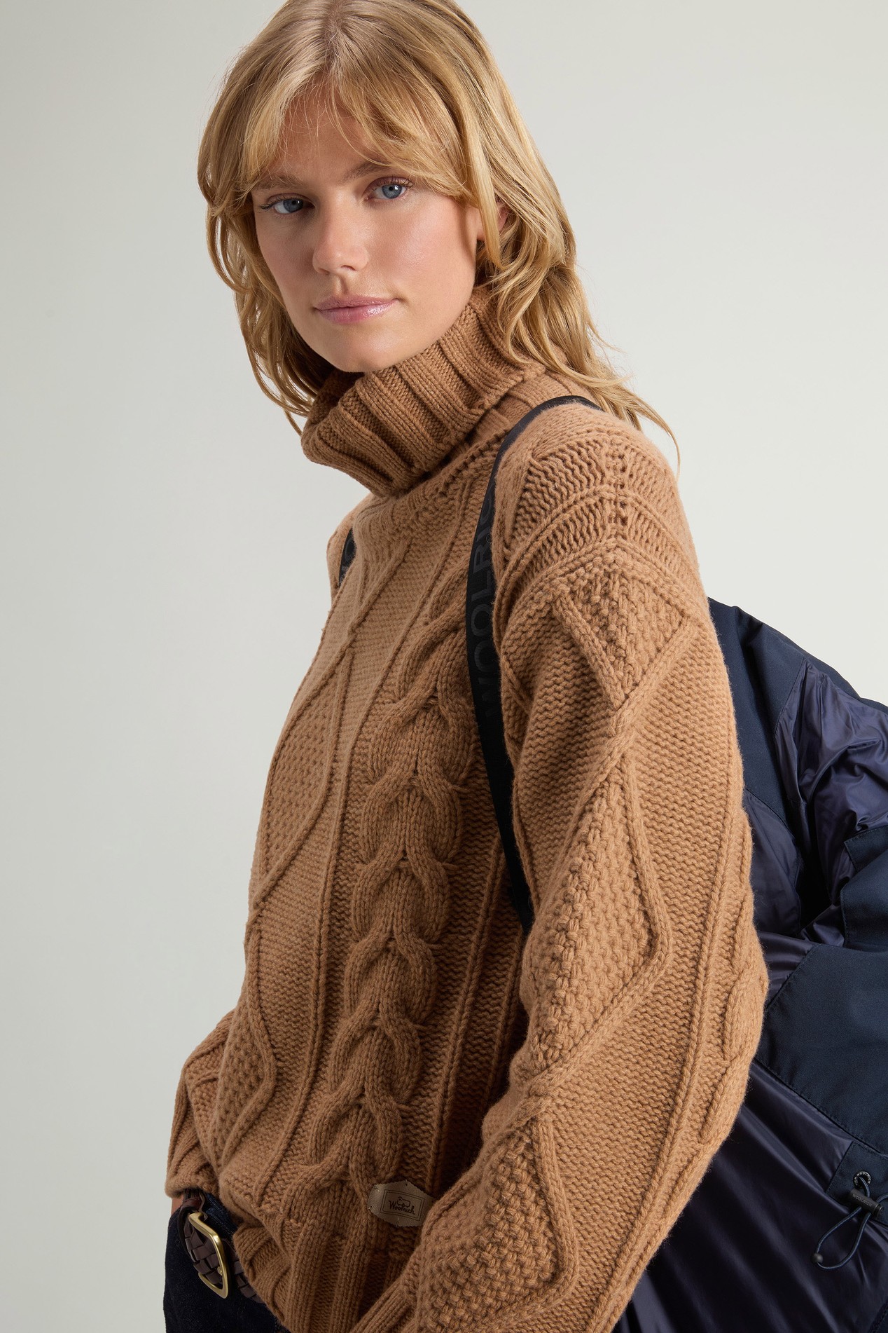 Quilted Parka in WINDSTOPPER® by GORE-TEX® Fabric Blue photo 4 | Woolrich