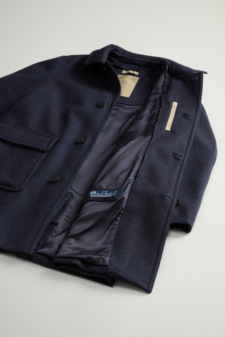 Coat in Pure Italian Wool Crafted Using a Loro Piana Fabric Blue photo 10 | Woolrich