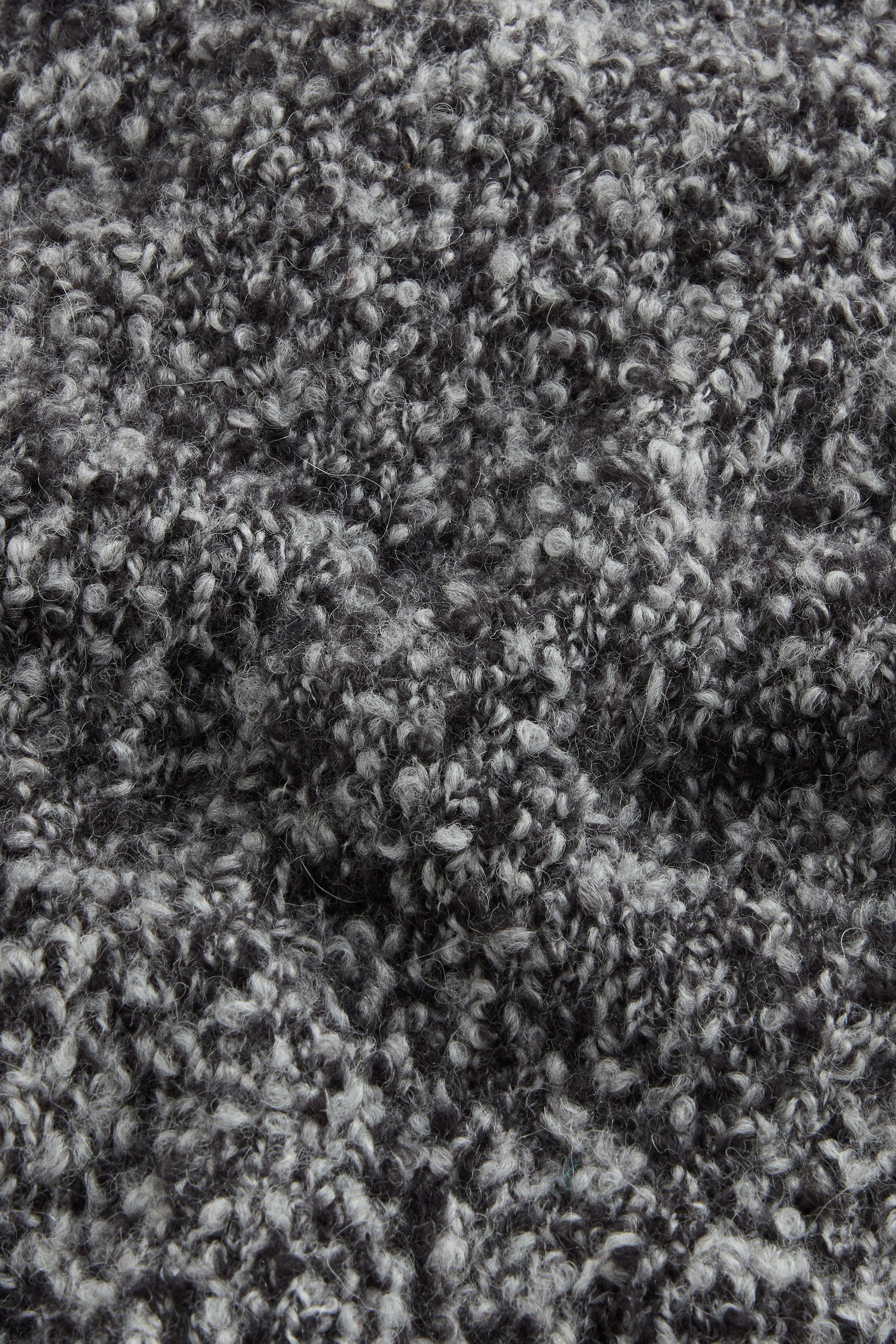 3GG BOUCLE CARDIGAN Black photo 2 | Woolrich