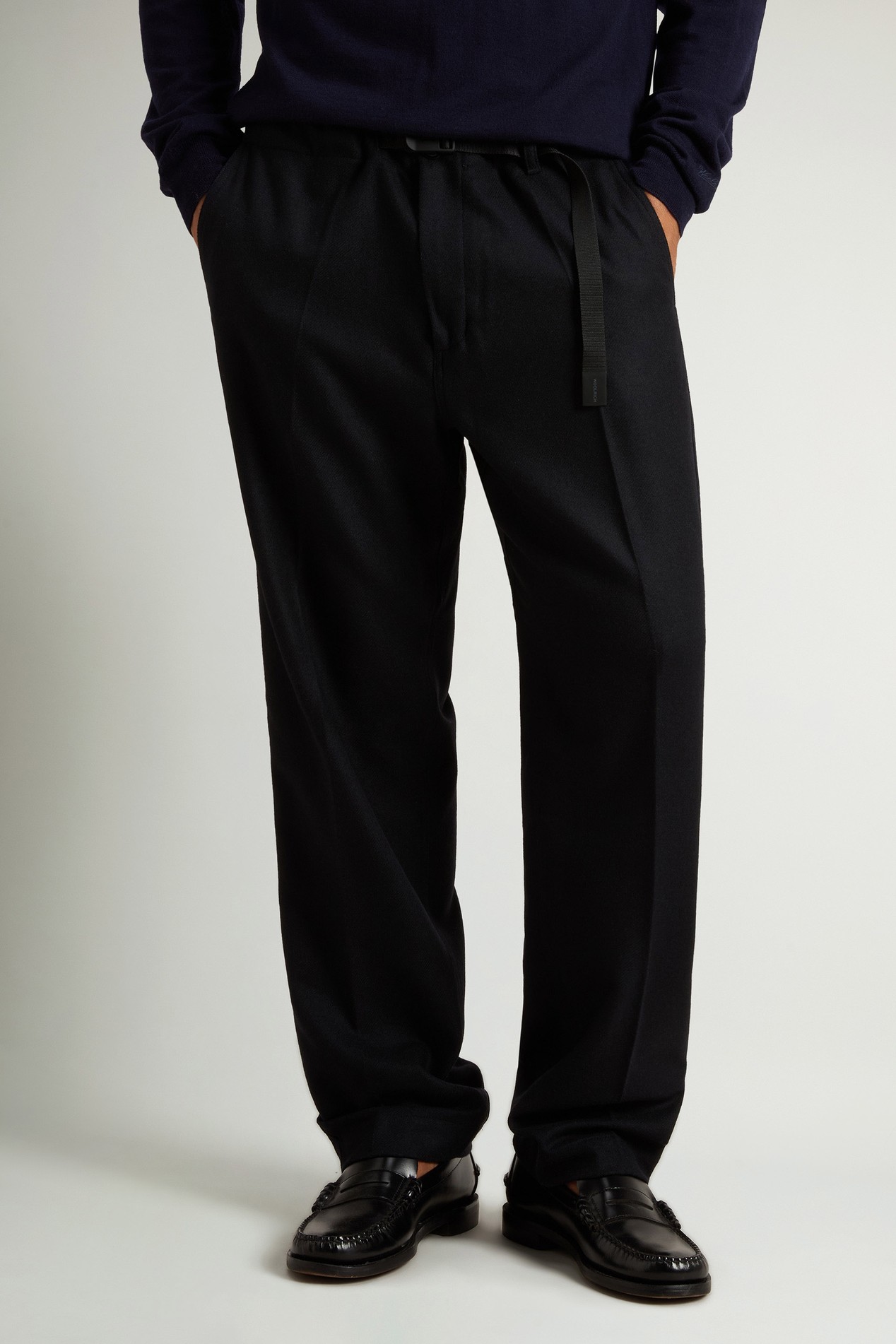 Flanellhose aus recycelter italienischer Wollmischung mit Karomuster Blau photo 1 | Woolrich