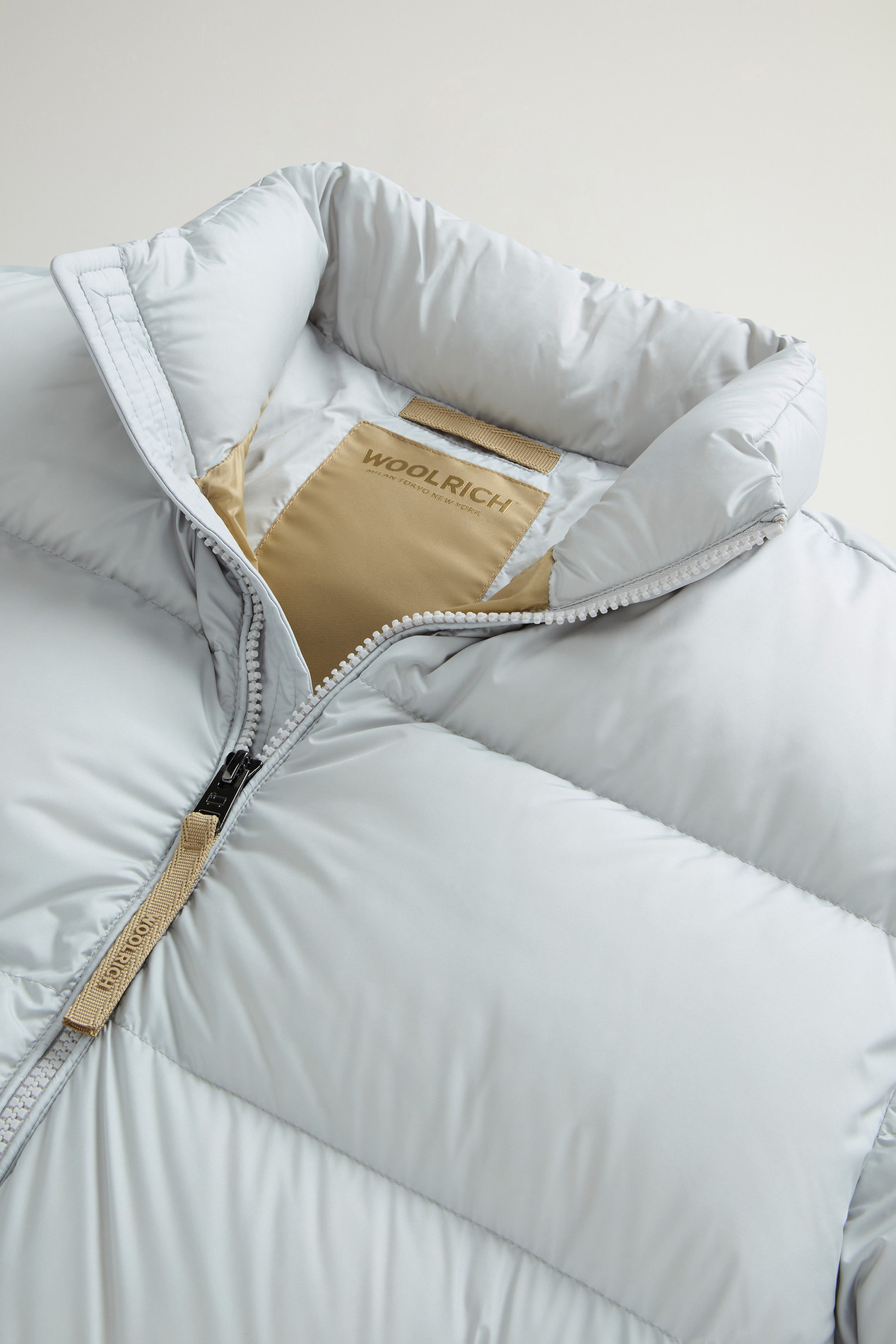 Cloud Down Jacket in Microfiber Gray photo 6 | Woolrich