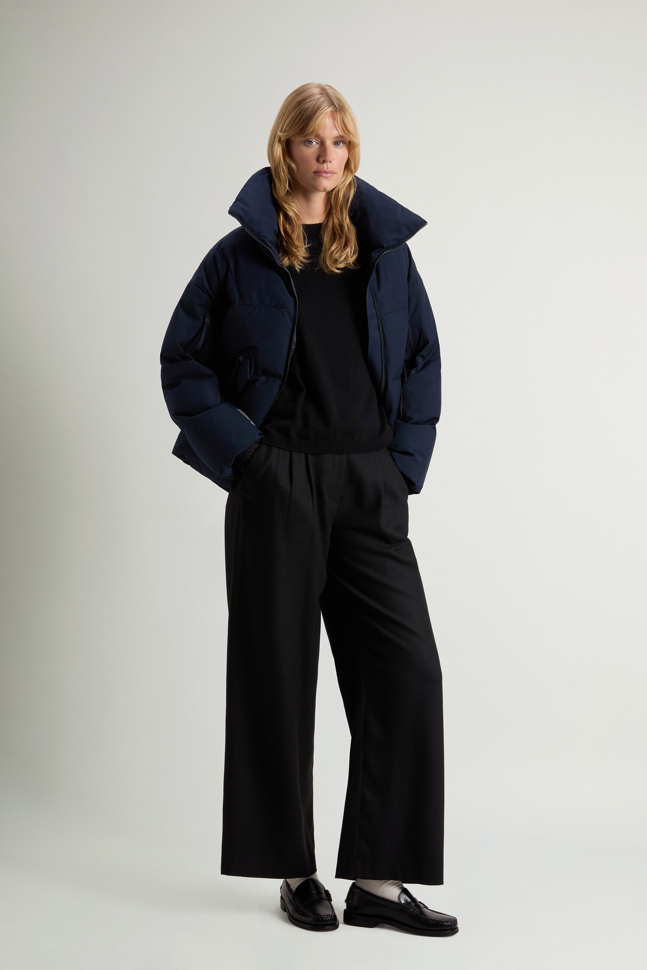 Quilted Jacket in WINDSTOPPER® by GORE-TEX® Fabric Blue photo 2 | Woolrich