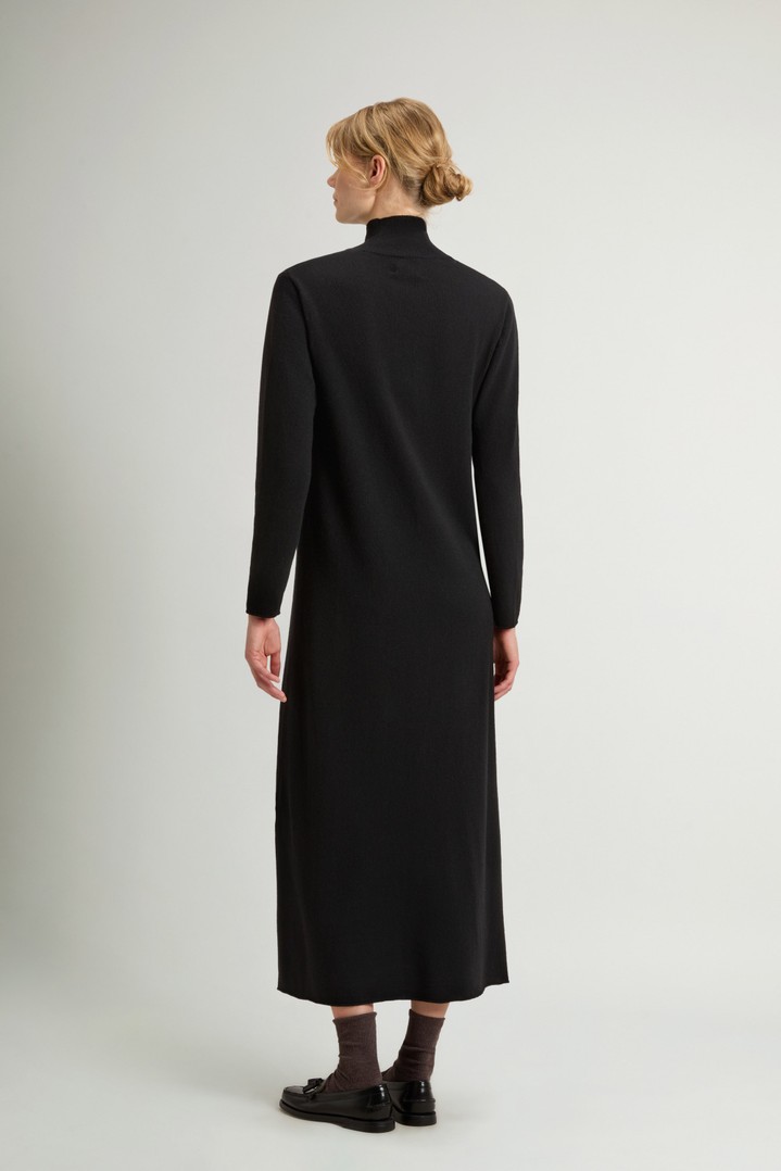 Dress in Virgin Wool and Cashmere Blend Black photo 3 | Woolrich