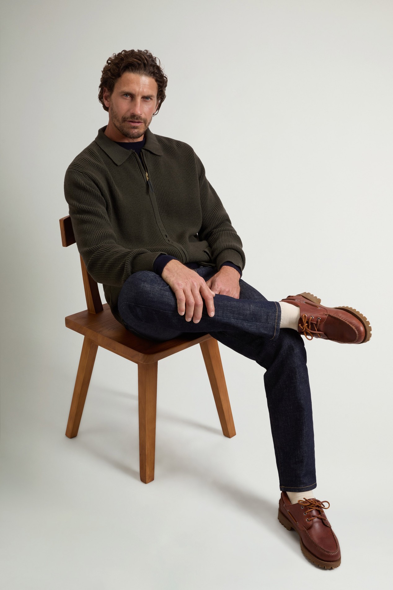 FINE MERINOS OVERSHIRT GG13 Groen photo 2 | Woolrich