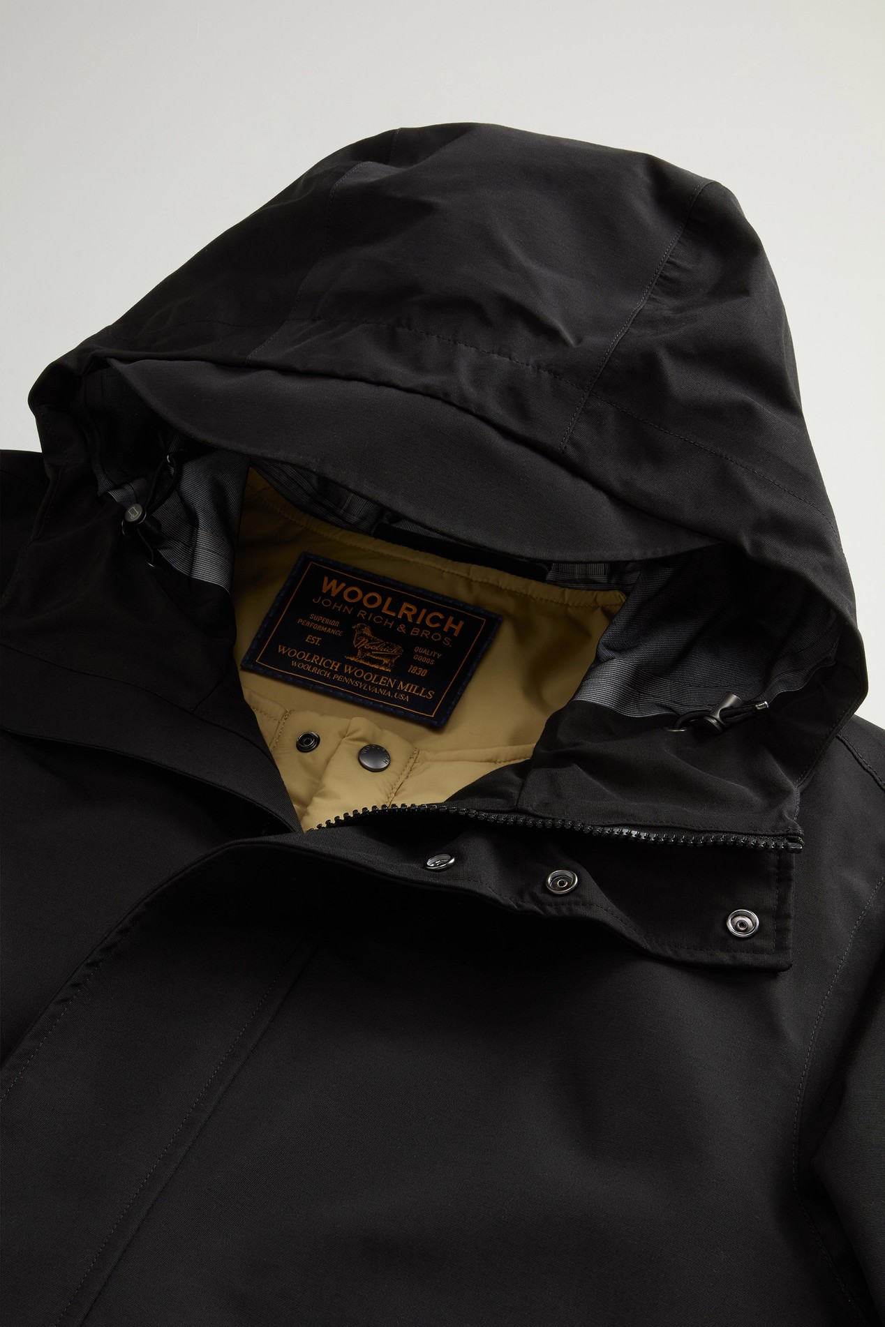 3L RAMAR OFFICER COAT 3IN2 Black photo 7 | Woolrich