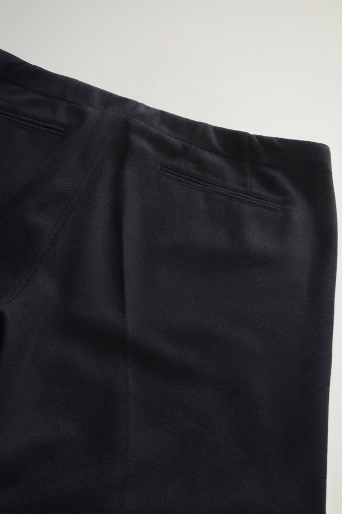 Flanellhose aus recycelter italienischer Wollmischung mit Karomuster Blau photo 6 | Woolrich