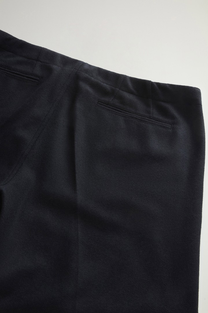 Flanellhose aus recycelter italienischer Wollmischung mit Karomuster Blau photo 6 | Woolrich