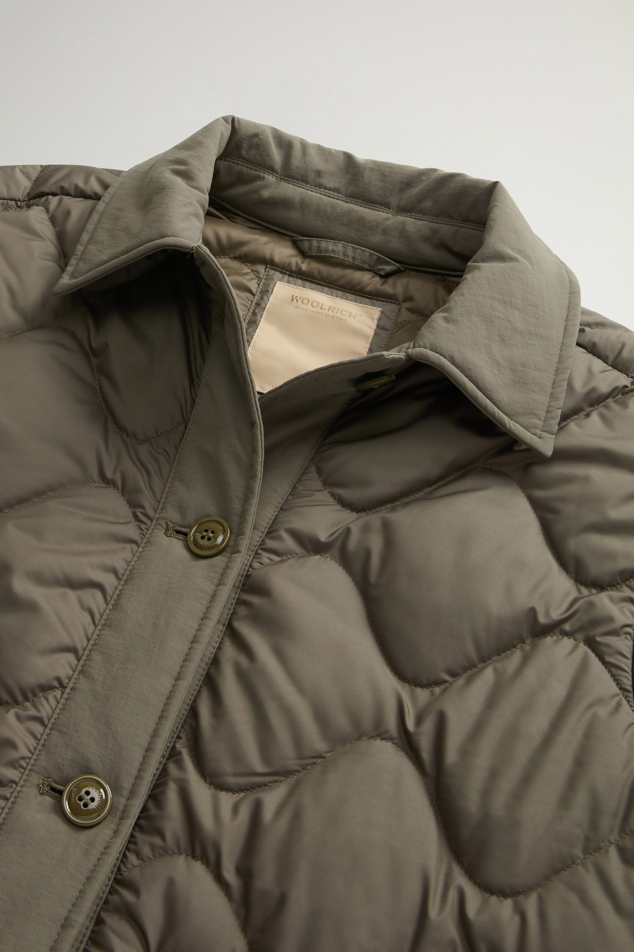 Quilted Microfiber Heritage Jacket Green photo 6 | Woolrich