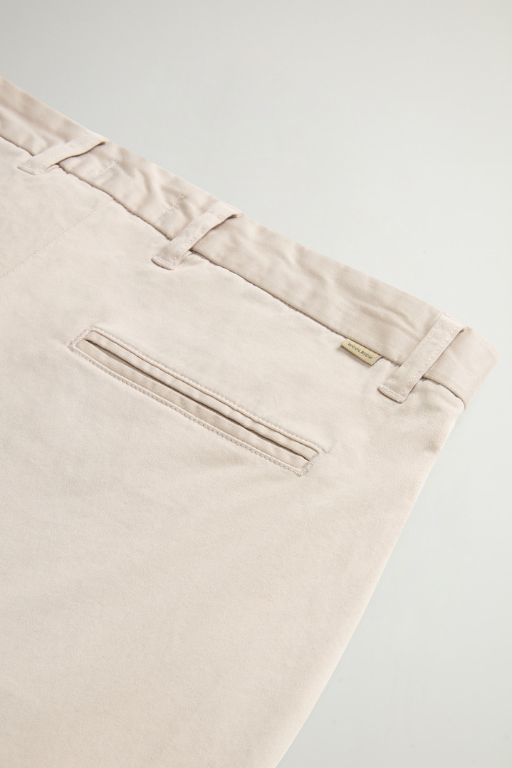 Garment-Dyed Stretch Cotton Twill Chinos Gray photo 4 | Woolrich