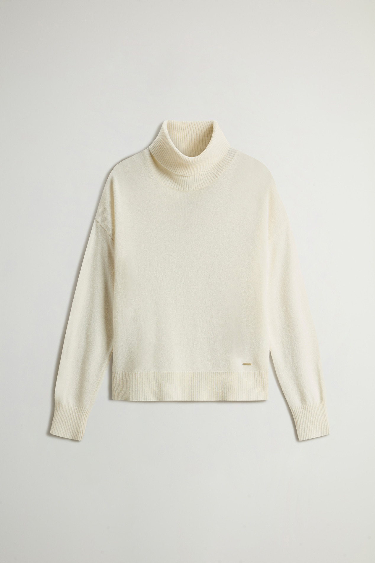 Turtleneck Sweater in Virgin Wool and Cashmere Blend White photo 5 | Woolrich