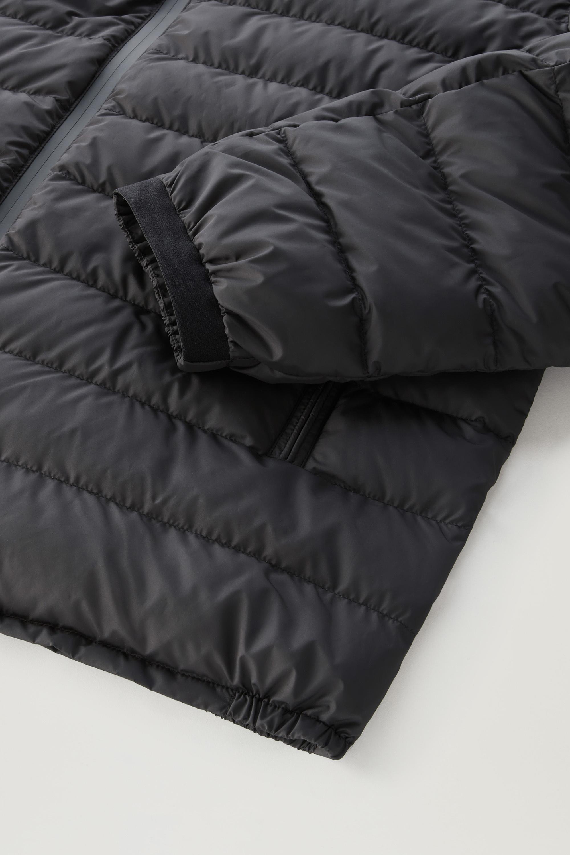 Bering Tech Lightweight Hybrid Down Jacket in Microfibre Black photo 5 | Woolrich