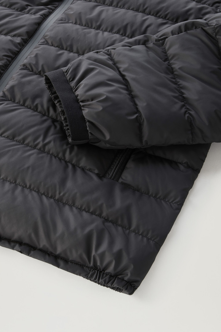 Bering Tech Lightweight Hybrid Down Jacket in Microfibre Black photo 5 | Woolrich