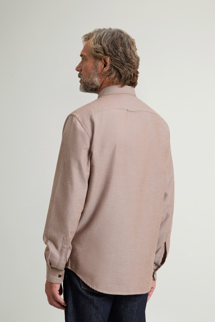 Shirt in Cotton-Blend Twill Brown photo 3 | Woolrich