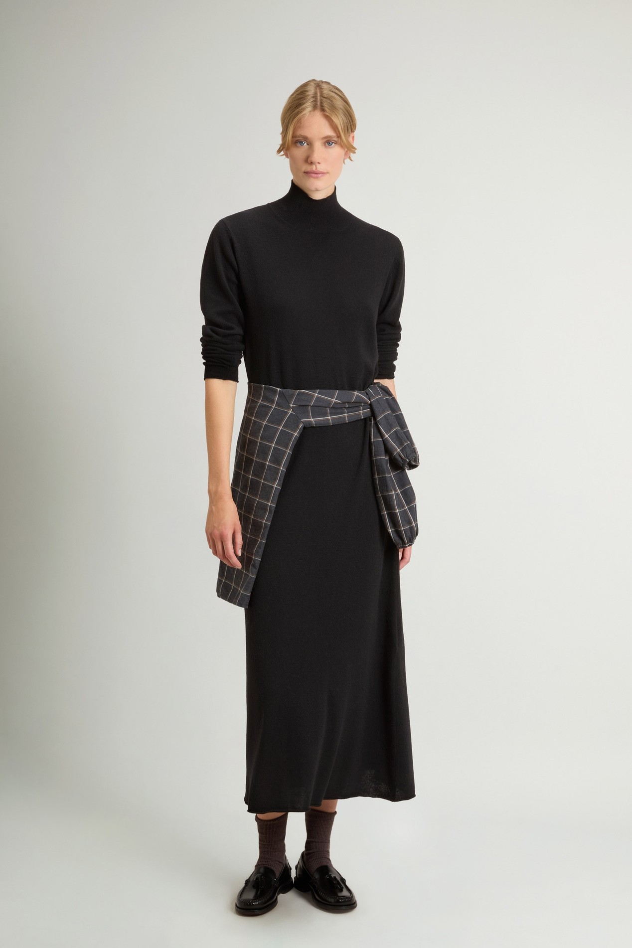 Dress in Virgin Wool and Cashmere Blend Black photo 2 | Woolrich