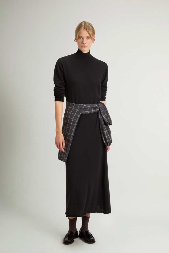 Dress in Virgin Wool and Cashmere Blend Black photo 2 | Woolrich