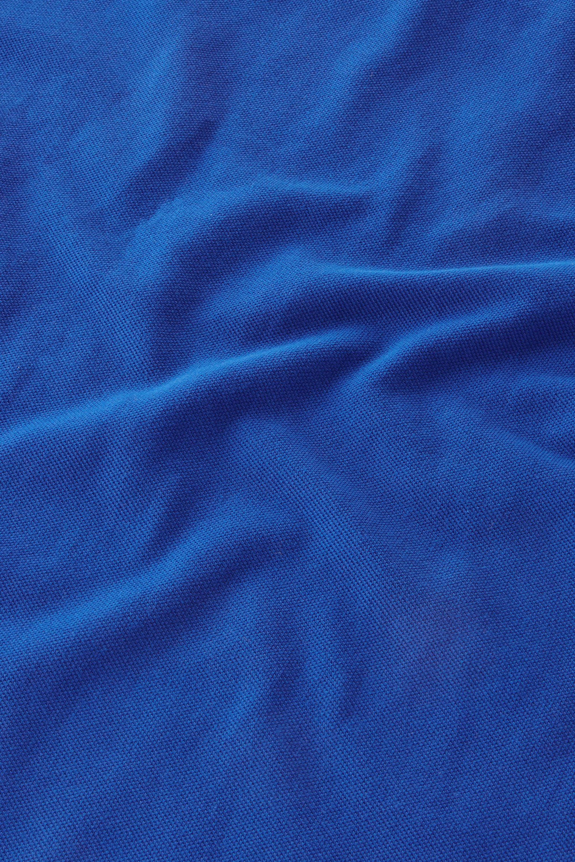 Polo Shirt in Pure Cotton Piquet Blue photo 4 | Woolrich