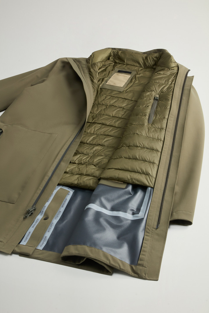 2-In-1 Jacket in Two-Layered Fabric Green photo 7 | Woolrich
