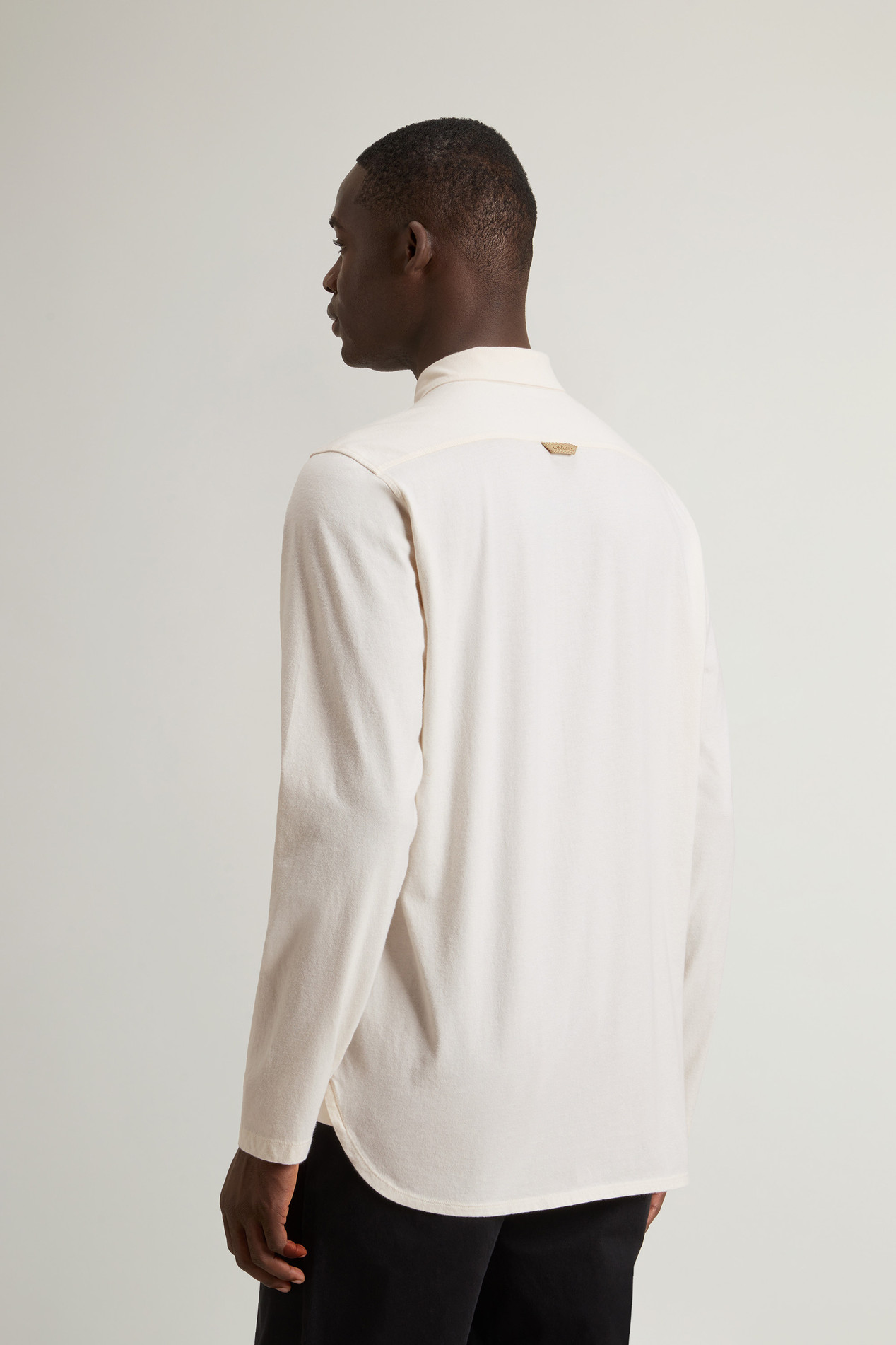 Shirt in Pure Cotton Jersey White photo 3 | Woolrich