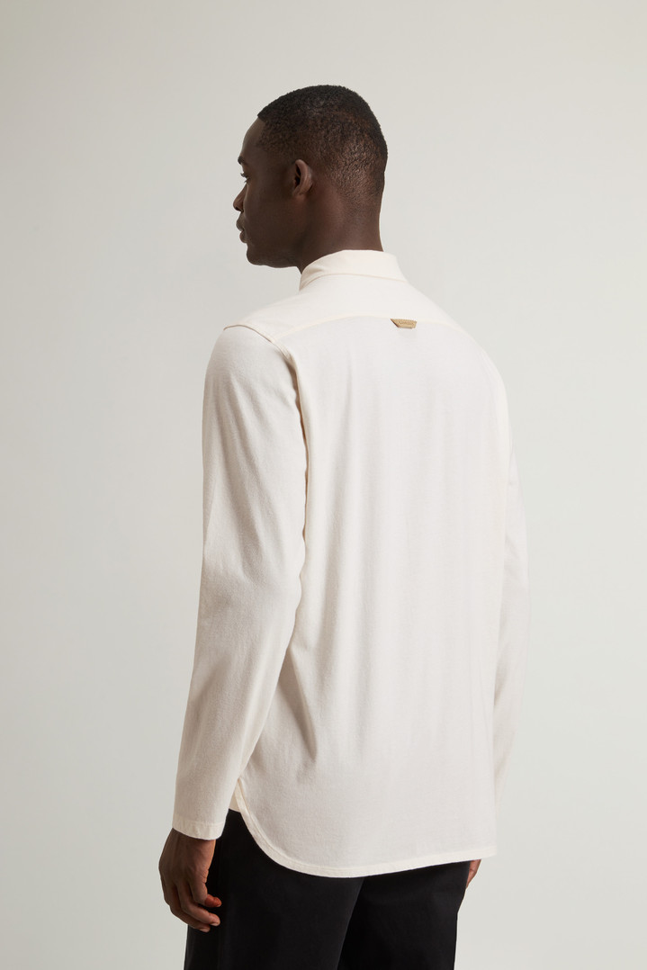 Shirt in Pure Cotton Jersey White photo 3 | Woolrich