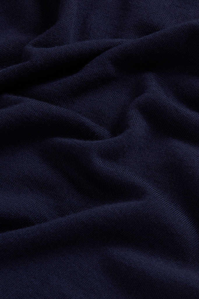 Polo in maglia di pura lana vergine Merino Blu photo 7 | Woolrich