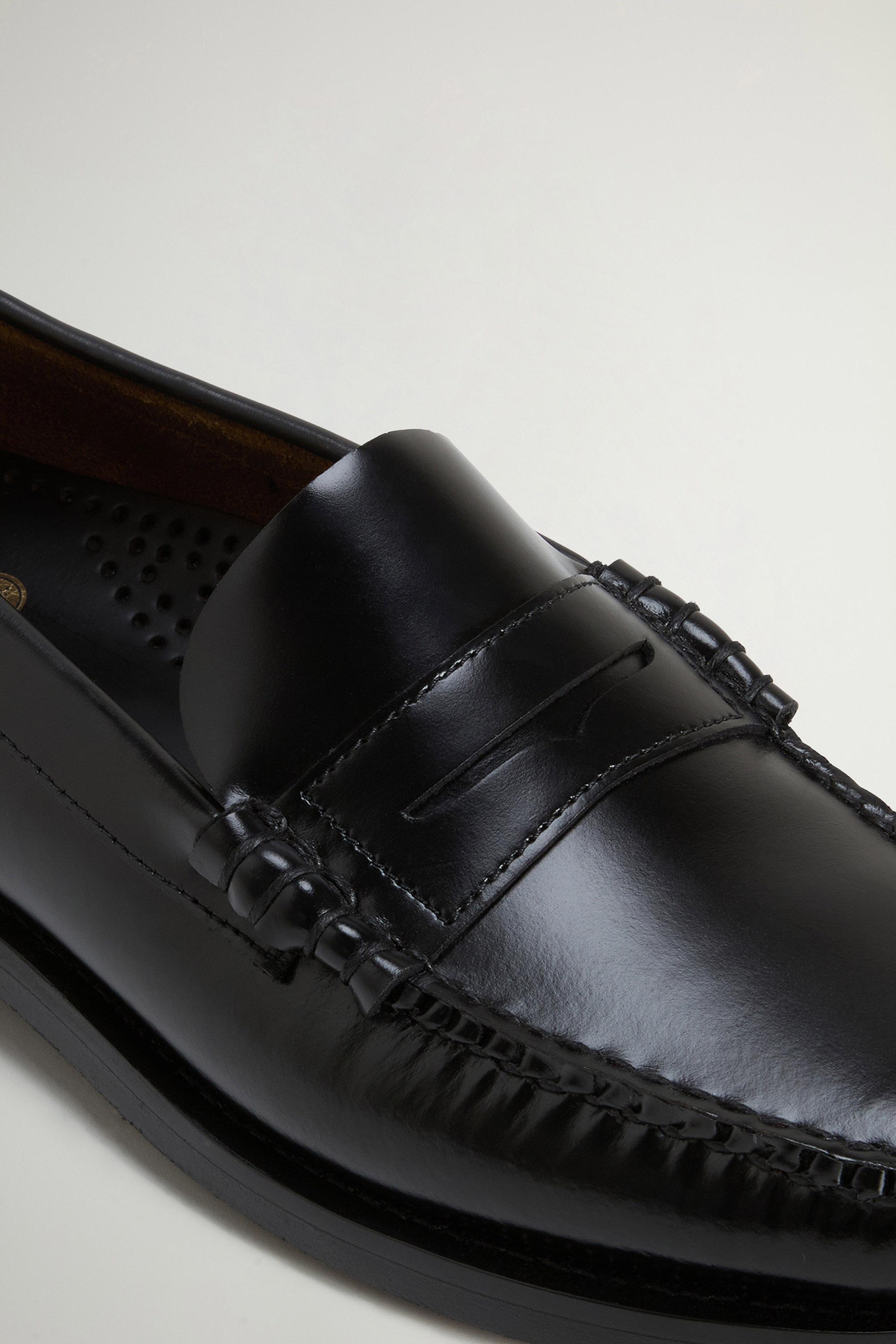 Dan Classic Mokassin Sebago x Woolrich aus Glattleder Schwarz photo 5 | Woolrich