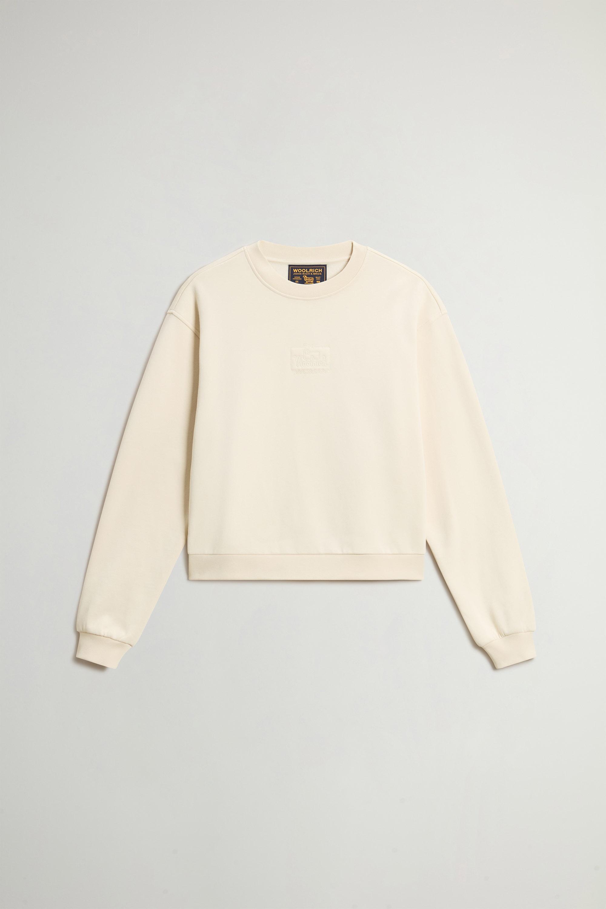 Crewneck Sweatshirt in Pure Cotton White photo 5 | Woolrich