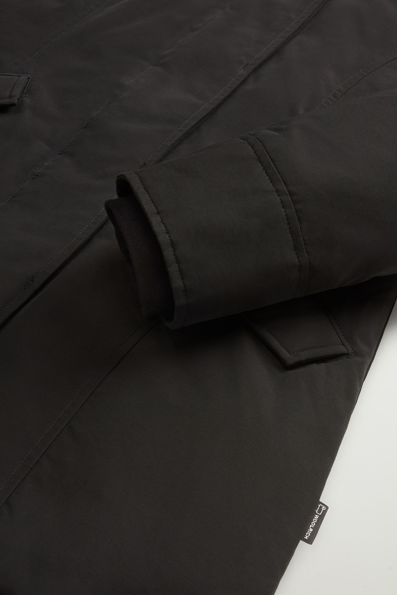 Arctic Parka en Ramar Cloth avec fourrure amovible Noir photo 7 | Woolrich