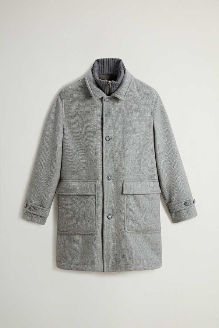 Coat in Pure Italian Wool Crafted Using a Loro Piana Fabric Gray photo 5 | Woolrich