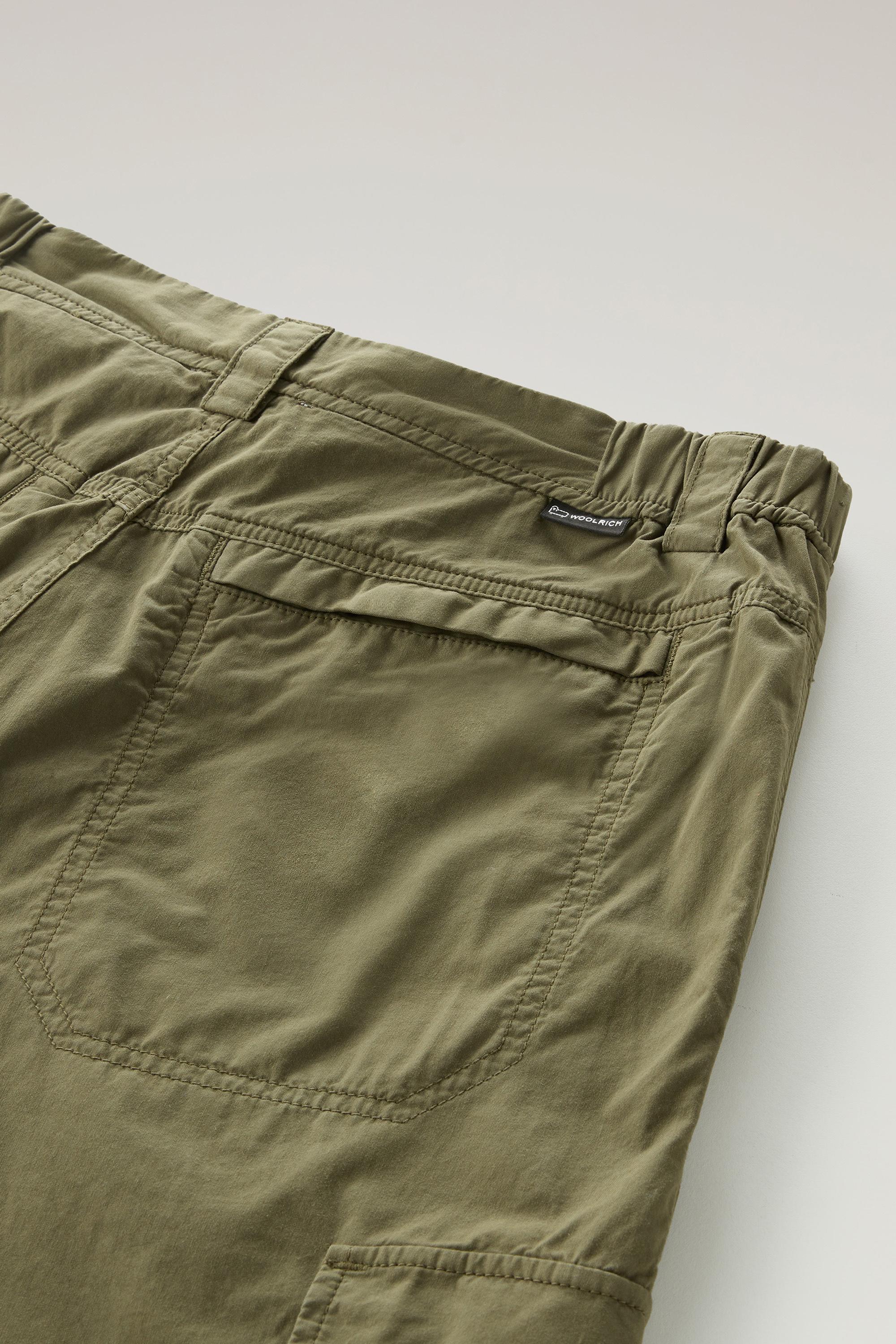 Cargo Pants in Pure Cotton Gabardine Green photo 4 | Woolrich