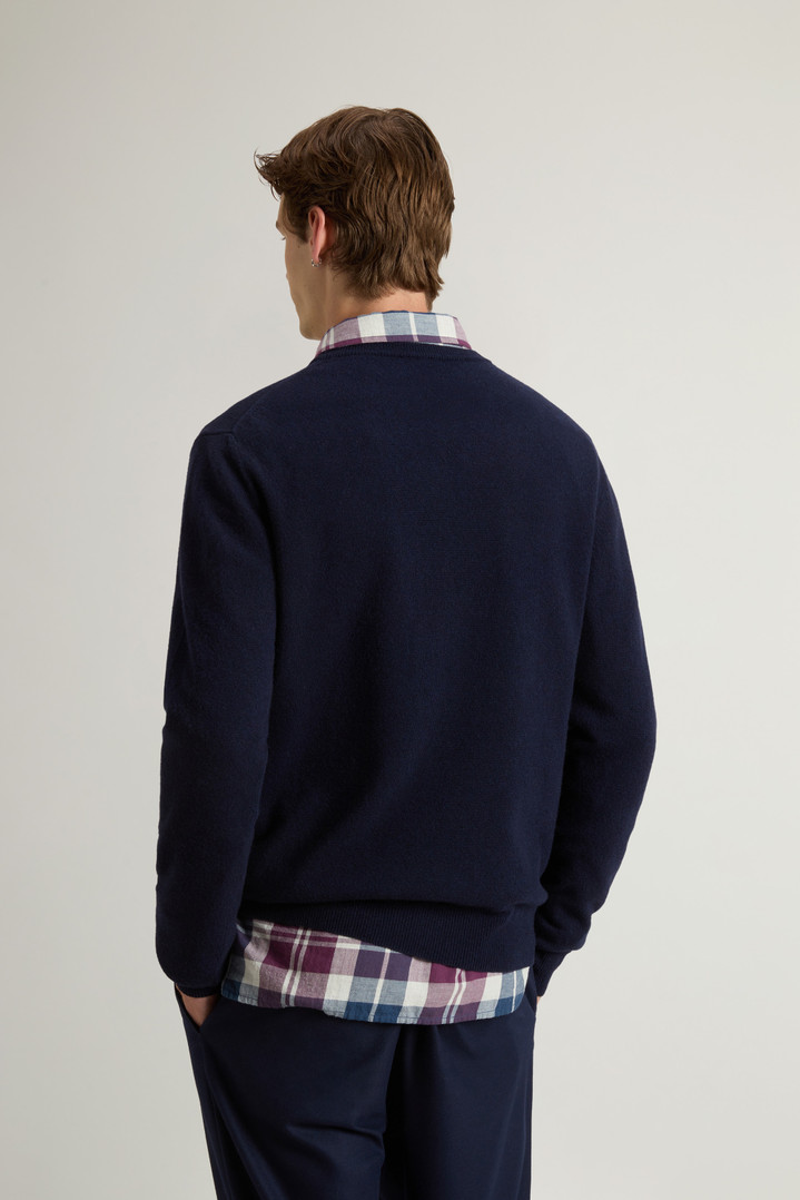 Pure Wool Crewneck Sweater Blue photo 3 | Woolrich