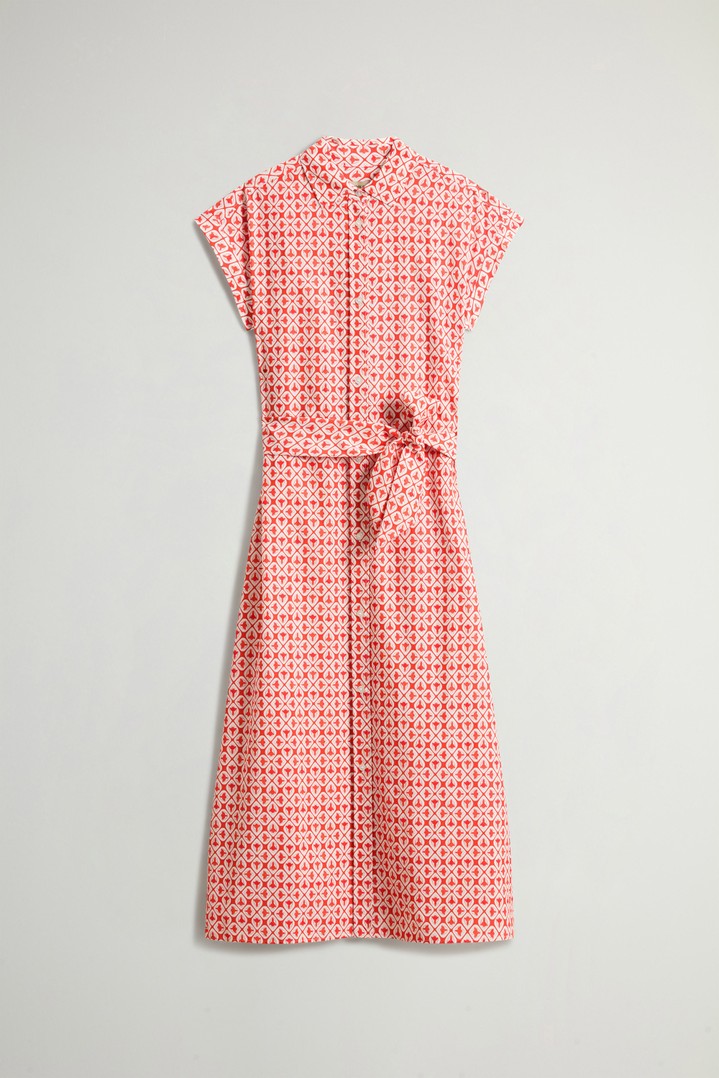 COTTON VISCOSE CHEMISIER DRESS Pink photo 5 | Woolrich