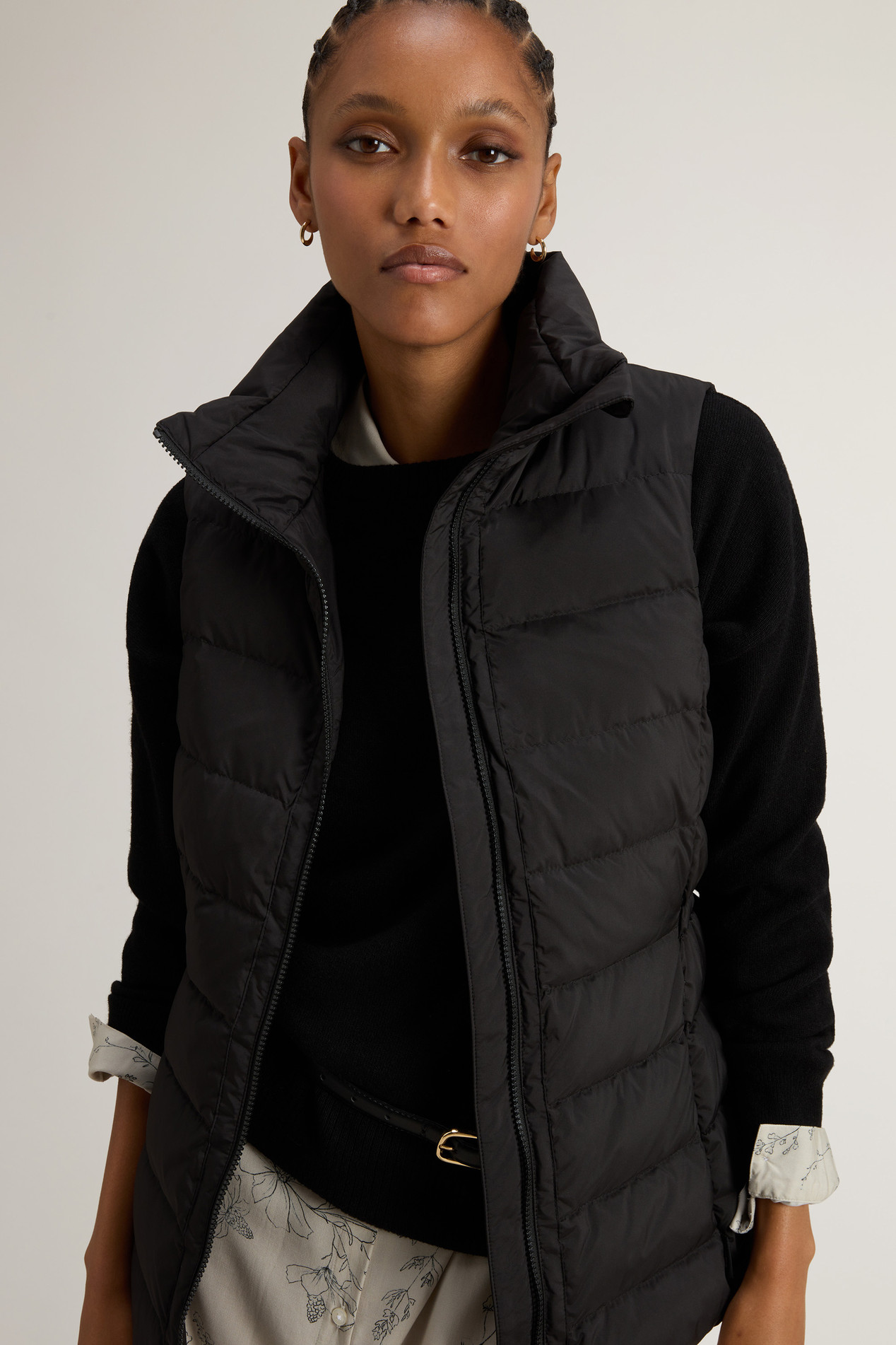Quilted Microfiber Shirley Vest Black photo 4 | Woolrich