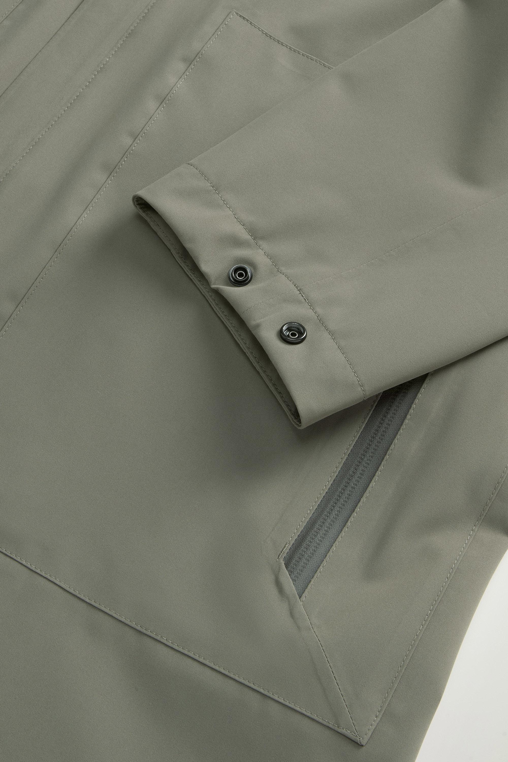 2-In-1 Overcoat in Two-Layered Fabric Green photo 8 | Woolrich