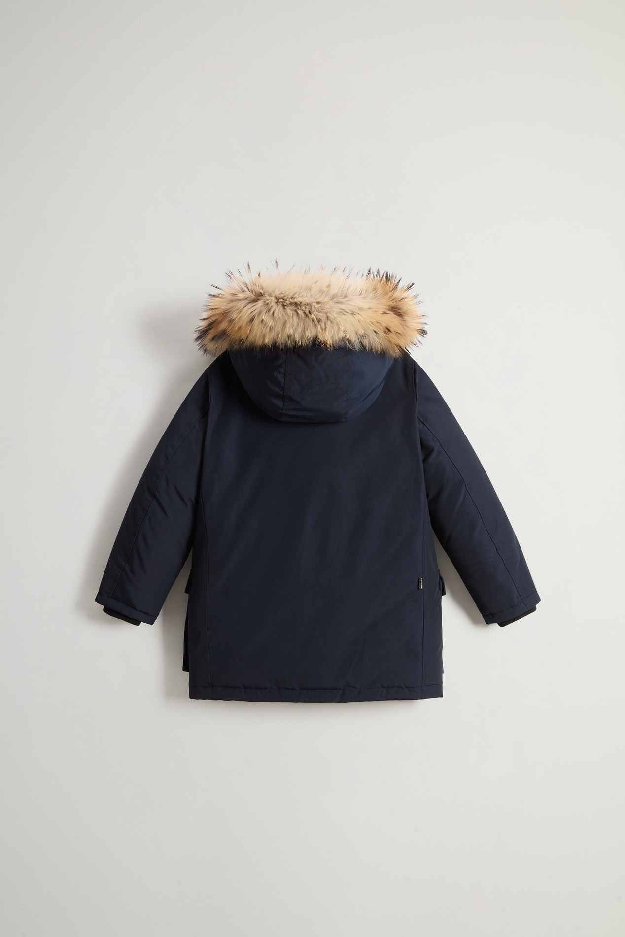 Boy's Arctic Parka in Ramar Cloth with Detachable Fur Blue photo 2 | Woolrich