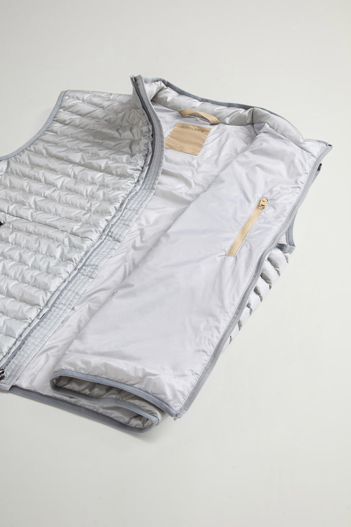 Allen Padded Vest in Ripstop Nylon Gray photo 8 | Woolrich