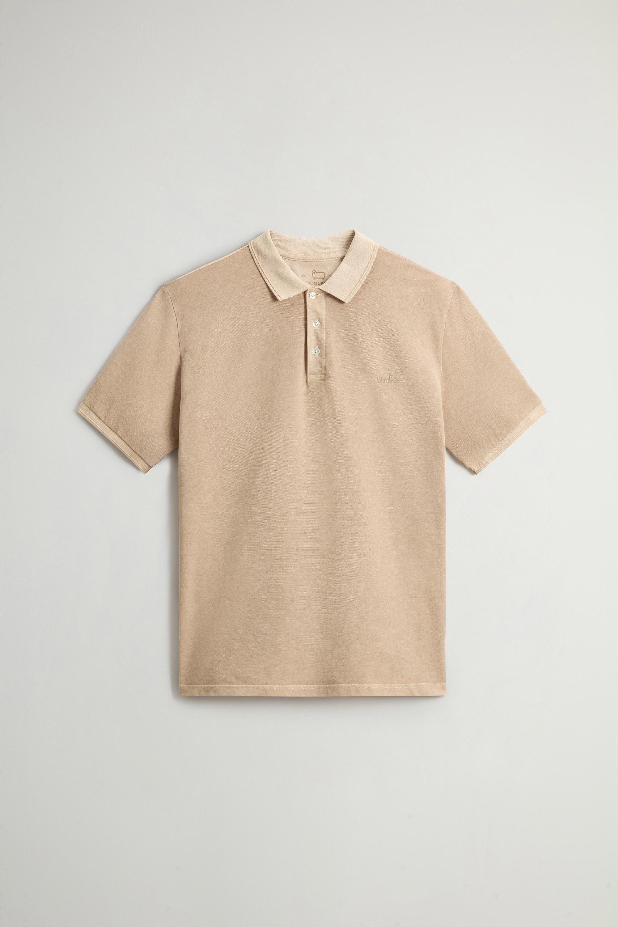 Mackinack Polo teint en pièce en sergé de coton stretch Beige photo 5 | Woolrich